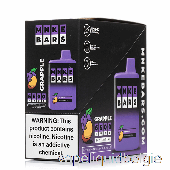 Vape België Mnke Bars 6500 Wegwerp (5-pack)